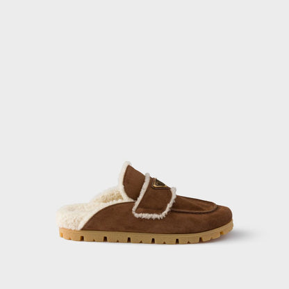 Sleepers Suede An Shearling Mules
