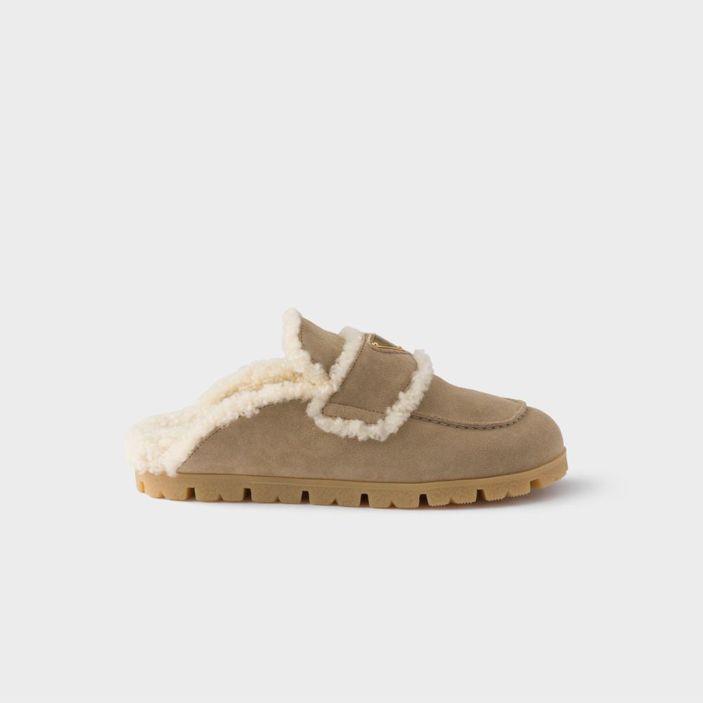 Sleepers Suede An Shearling Mules